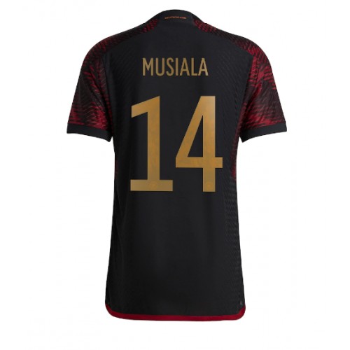 Lacne Muži Futbalové dres Nemecko Jamal Musiala #14 MS 2022 Krátky Rukáv - Preč